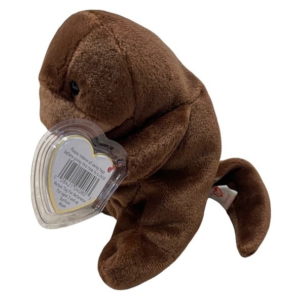 1995 Ty Beanie Baby Babies Seaweed The Otter With Tags Style - 4080 - Picture 2 of 8